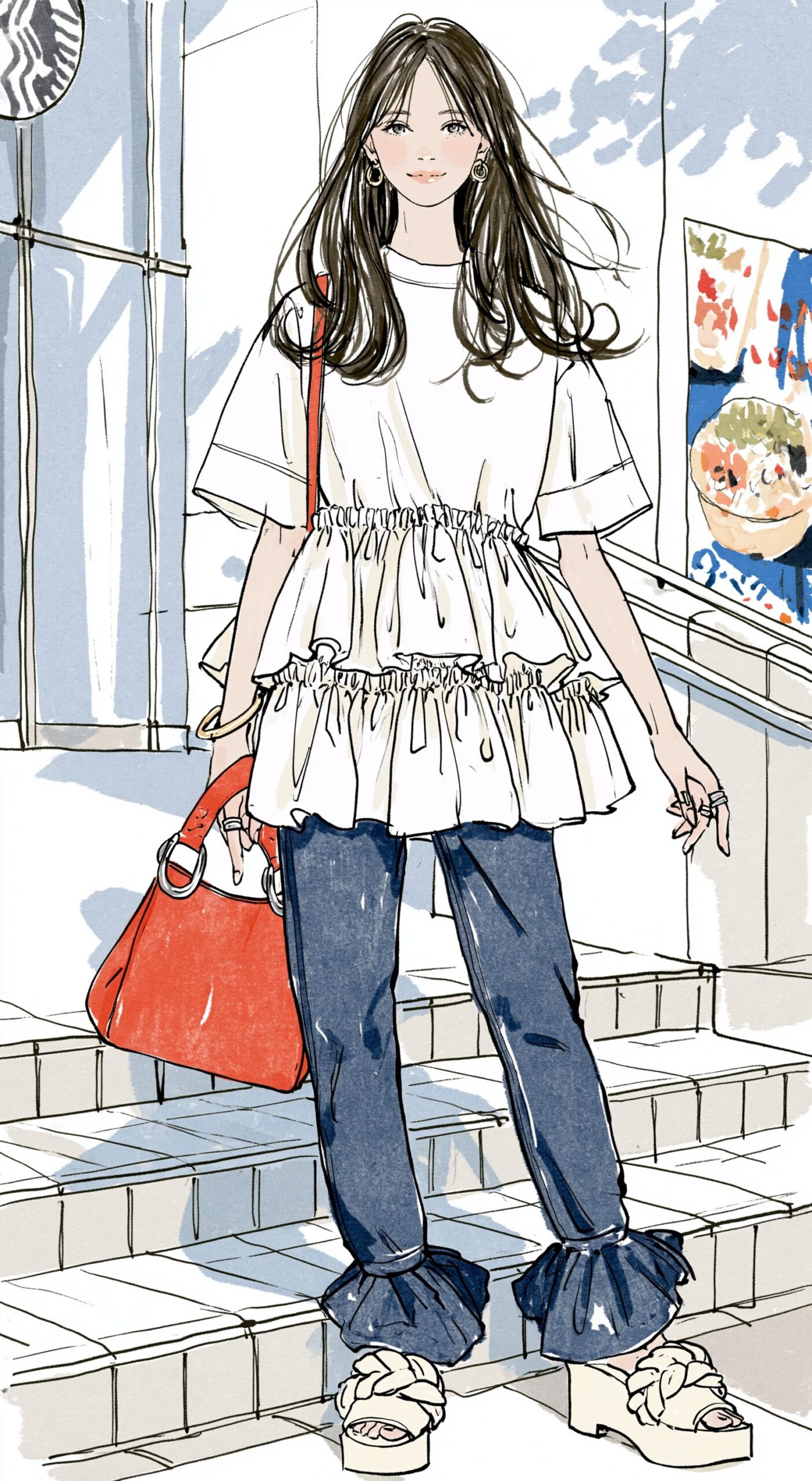甘さと抜け感、リミックスコーデ