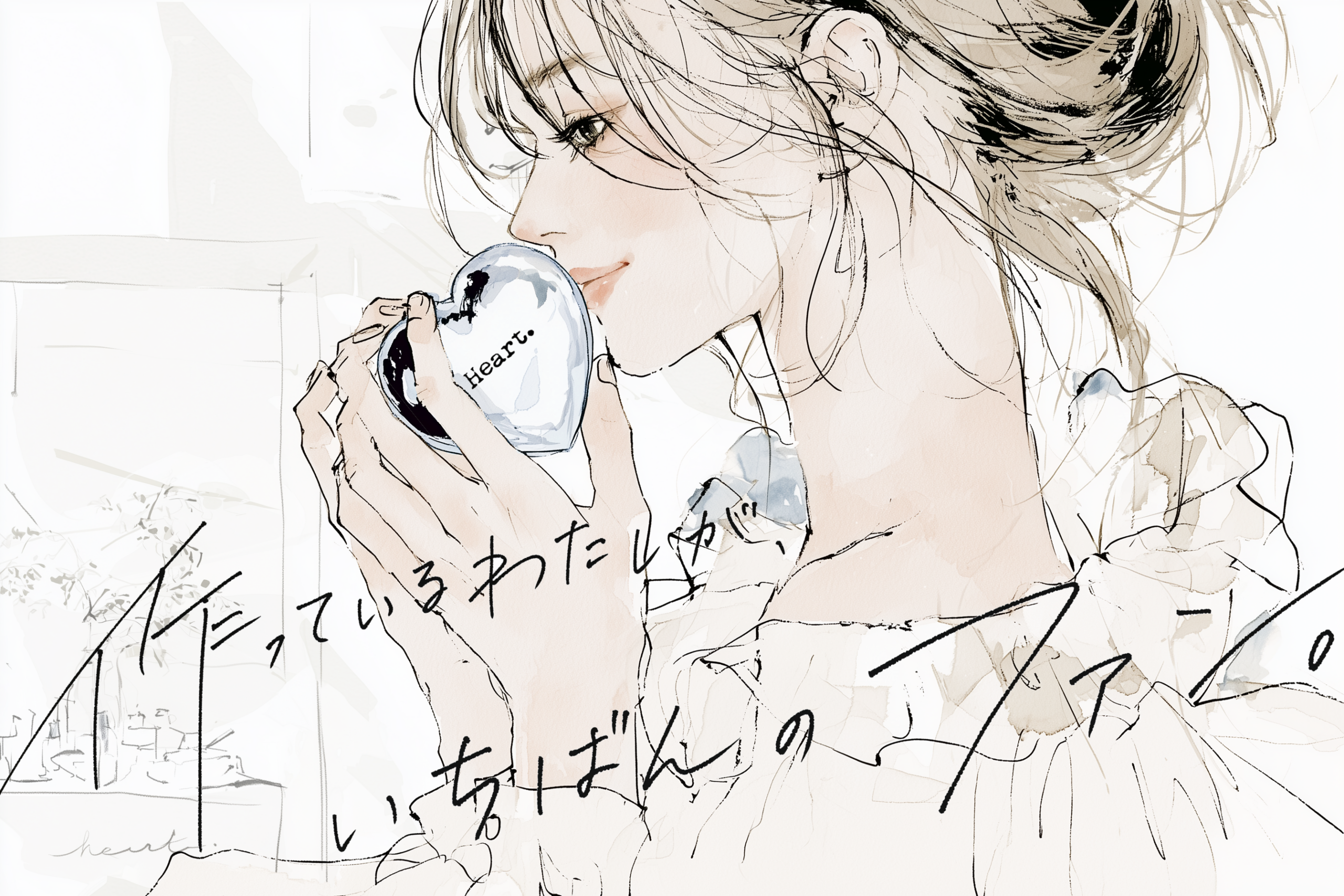 「作っているわたしが、いちばんのファン。」というメッセージと共に、自社ブランドに愛着を持つZ世代の女性社員を描いたイラスト